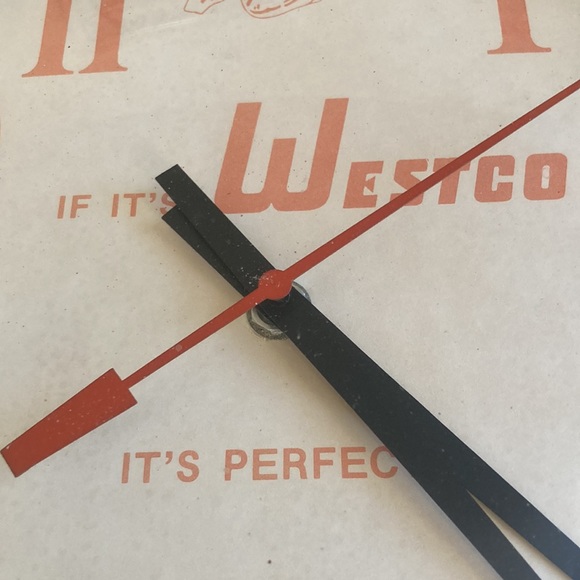 Chef’s Kiss! Original Vintage Westco Clock Seth Thomas 1960’s - Picture 2 of 4